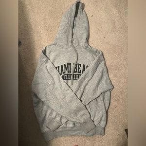 miami beach hoodie long on sleeves